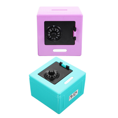 2St Mini Spaarpot Voor Kinderen ABS Plastic Muntjes Opbergbox