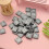 100 Stuks Grijze Chippings Geletterdheid Doos 7