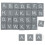 100 Stuks Grijze Chippings Geletterdheid Doos 5