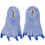Unisex Pootslippers Flanellen L 10