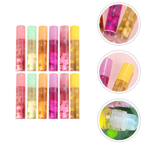 12 Transparante Fruit Lipgloss Hydraterende Kleurloze Lippenstift 2