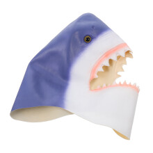 1X Witte Latex Shark Cosplay Masker Dierlijk Hoofddeksel Voor Feest