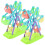 2Sets Plastic Draaimolen Speelgoed Kinderen Educatief Constructie 1