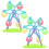 2Sets Plastic Draaimolen Speelgoed Kinderen Educatief Constructie 11