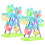 2Sets Plastic Draaimolen Speelgoed Kinderen Educatief Constructie 8