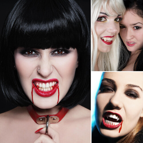 3 Paia Denti Per Halloween Cosplay E Feste 2