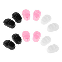 6 Pairs Mini Decoratieve Schoentjes Voor Baby- En Meisjespoppen