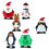 7,5X5 Cm 6 Kerst Speelgoed Wandelend Dieren 7