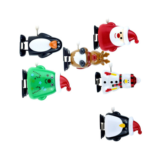7,5X5 Cm 6 Kerst Speelgoed Wandelend Dieren 2