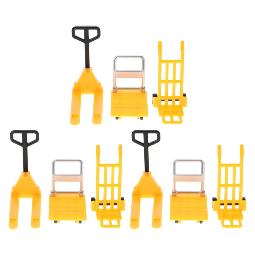 3 Set Elevatori Miniatura Con Piattaforma
