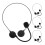 4 Stuks Hoofdtelefoon Microfoon Kostuumaccessoire Halloween Feest 8