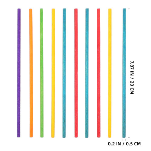 50 Ritmici In Legno Colorati Per 2