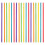 50 Ritmici In Legno Colorati Per 9