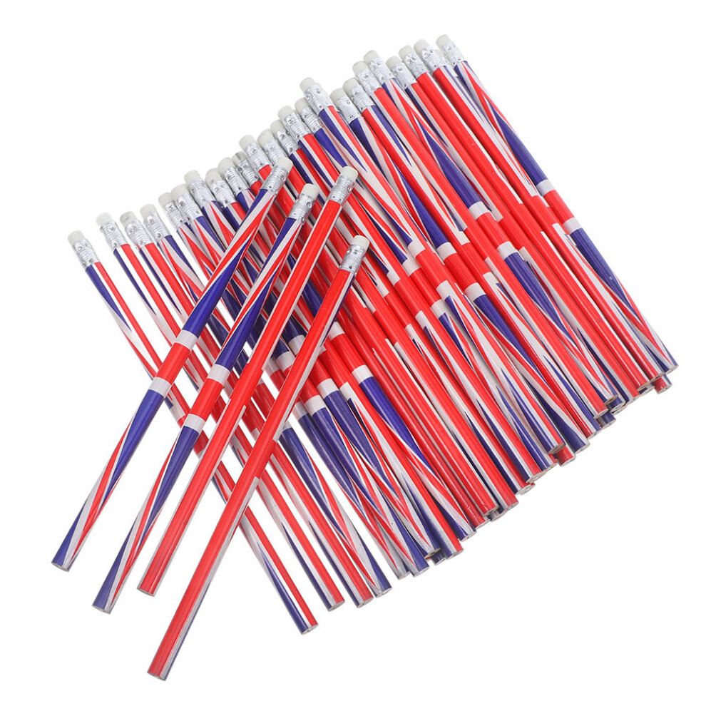 36 Sztuk OłóWkóW Z Gumką 7,5 Drewniany Do SzkołY ArtykułY Szkolne-image