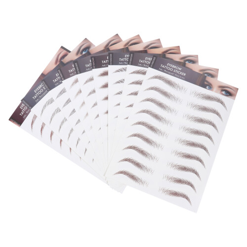 9Sheets Temporary Eyebrow Tattoos Imitatie Haartjes Stickers
