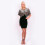 1Modieuze Zwarte Sequins Cape Dames Party En Cosplay Accessoire 6