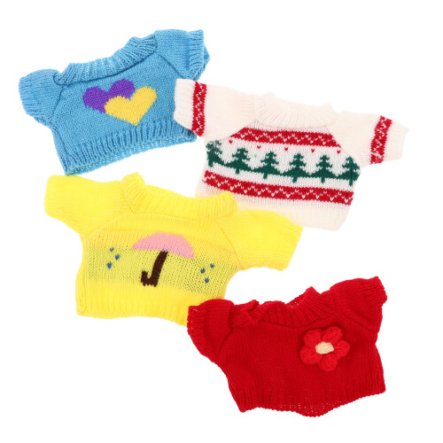 4Pcs 30Cm Roupa Algodão Crochê Acessório Aniversário