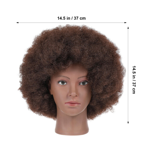Afro Peruca Encaracolada Curta Sintético Resistente 1