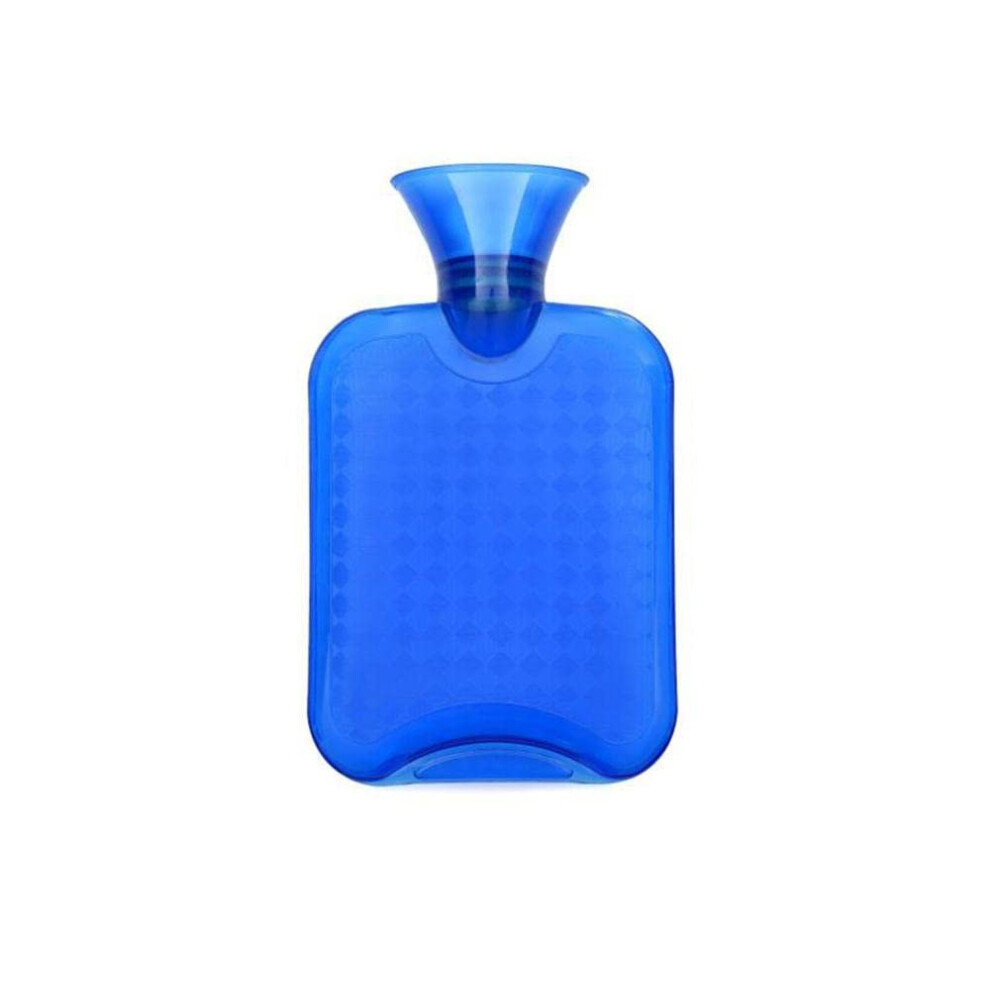 Hot Water Bottle With Lattice Surface, 2 Litre Capacity, Color Options #3 and #1, Winter Warmth