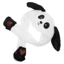 1St Party Hoed Panda Oren Zwart Voor Kostuums