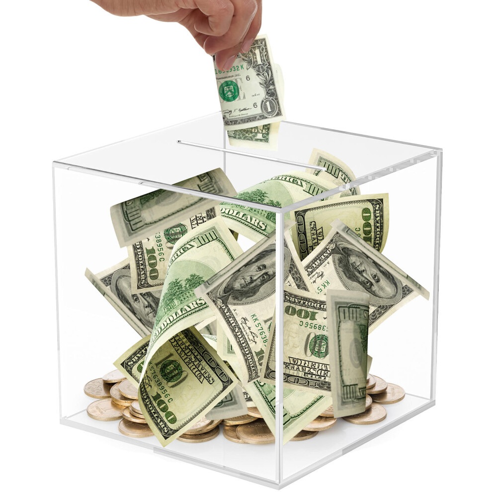 Clear Skarbonka Akrylowa Na Dla DorosłYch I Dzieci-image