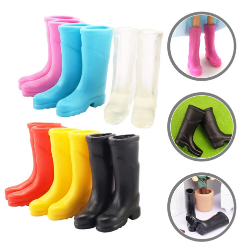 6 Pares De Botas De Chuva Miniatura Para Decoração 2
