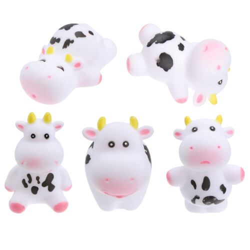 5Pcs De Vaca Bonecas Para De Bebê E Banho Recém-Nascido