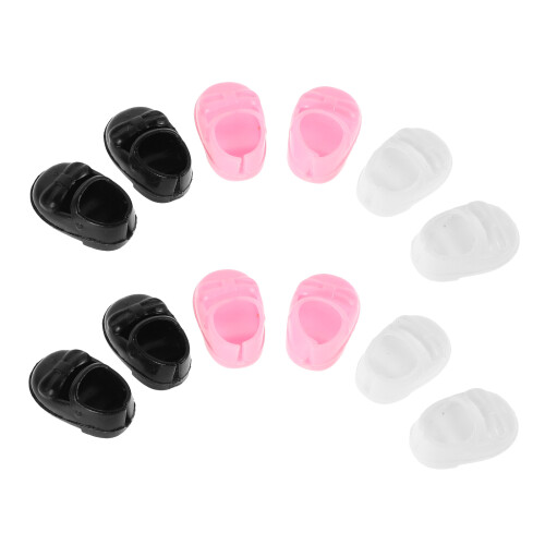 6 Pares De Mini Decorativos Para Bonecas Bebê E