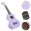 21 Polegadas Ukulele Maciça Modelo Musical Educativo ( ) 5