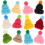 55 Pcs Mini Chapéus Tricô Artesanato Crianças 7