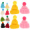 55 Pcs Mini Chapéus Tricô Artesanato Crianças 4