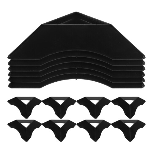 30 Unidades Suporte Para Triangular Preto Para Exibição