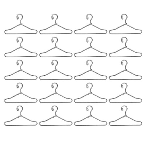 25 Unidades Cabides Para Roupas De Metal 1