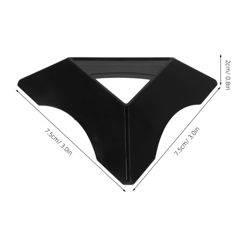 30 Unidades Suporte Para Triangular Preto Para Exibição 1