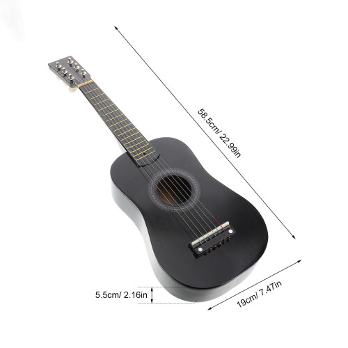 23 Polegadas Guitarra De Para Crianças Preto 1