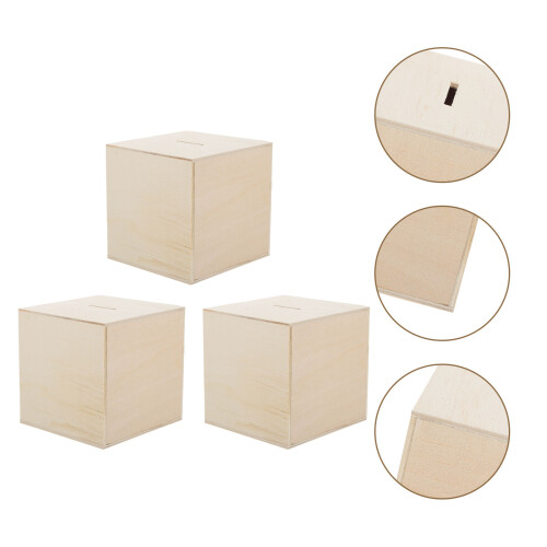 3Pcs Frascos De Para Poupança Diy Cofrinhos 2