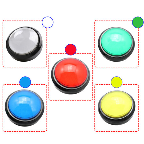 2Pcs Game Answer Buzzer Eletrônico Sem Bateria Verde E Azul 2