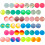 48 Pcs De Venda Bolas Saltitantes Coloridas Para 11
