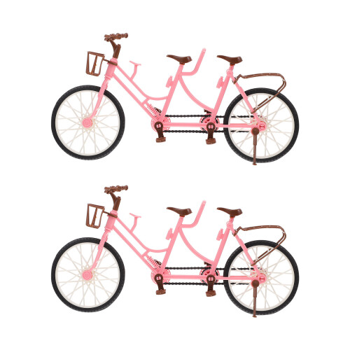 2Pcs Acessórios Para Bonecas Infantil Bicicletas 1
