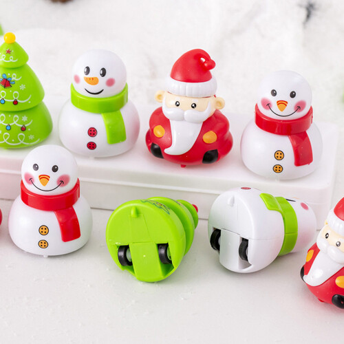 6 Unidades Xmas Pull Back Crianças Natal Secretária 2