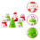 6 Unidades Xmas Pull Back Crianças Natal Secretária 6