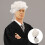 Wig De Juiz Para Cosplay, Ondulada, De Halloween 7
