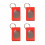 4Pieces Professional Dog Clickers with Effective Training-Red 1