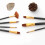 7-teiliges Kunstpinsel-Set, rund, flach, Filbert- 6