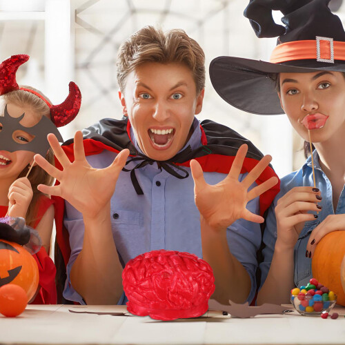 Acessório De Halloween Cérebro Falso Para 2