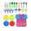 Conjunto De Pincéis De Esponja Para Pintura Com E Prato 1