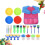 Conjunto De Pincéis De Esponja Para Pintura Com E Prato 4