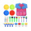 Conjunto De Pincéis De Esponja Para Pintura Com E Prato 10