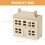4Stk Mini Landschaft Villa Holzvilla Deko Modell 11