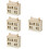 4Stk Mini Landschaft Villa Holzvilla Deko Modell 9